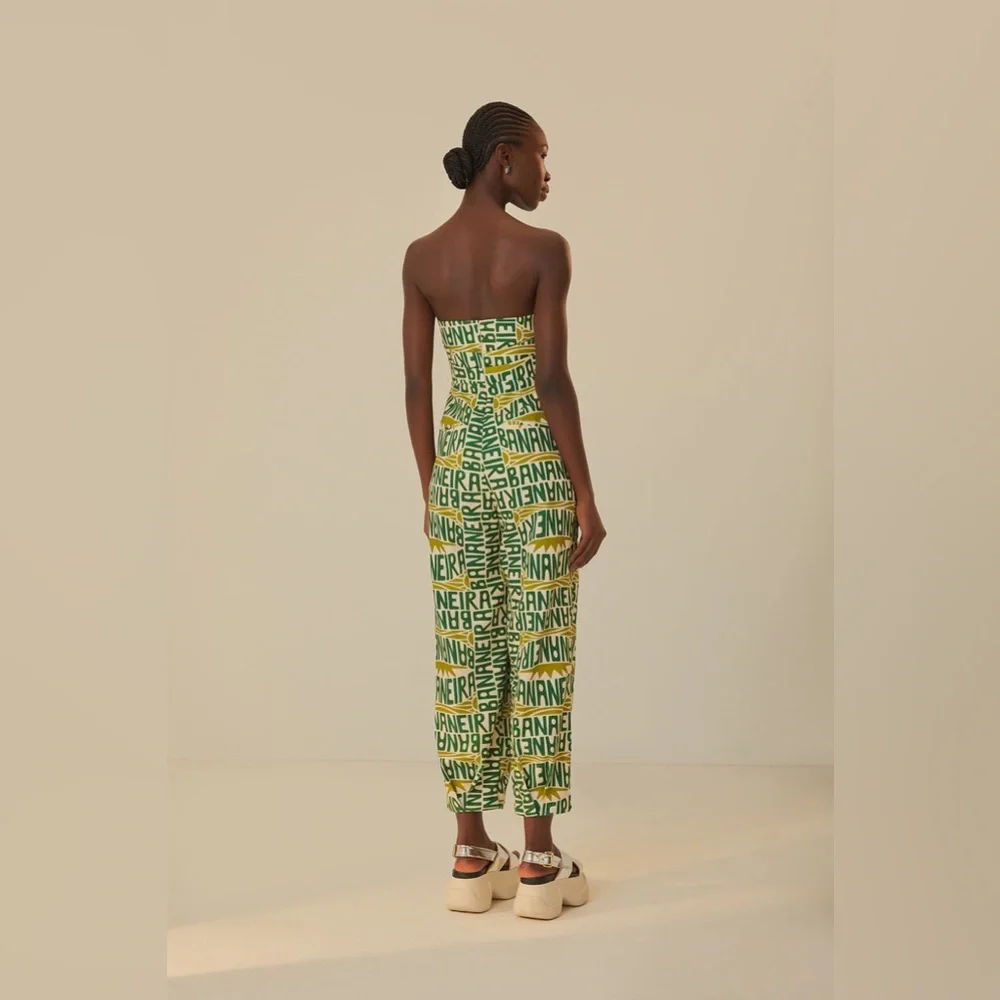 FARM RIO
TYPOGRAPHY STRAPLESS JUMPSUIT - Picture 4 of 6